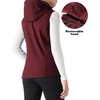 image:imageOutdoor Ventures Womens Hooded Lightweight Golf Running Vest OuterwearDark Red