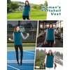 image:imageOutdoor Ventures Womens Hooded Lightweight Golf Running Vest OuterwearModern Blue