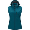 image:imageOutdoor Ventures Womens Hooded Lightweight Golf Running Vest OuterwearModern Blue