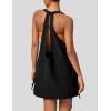 imageAiloqing Mini Athletic Dress for Women Summer 2 Piece Set Sleeveless Active Dress with Builtin ShortsBlack
