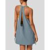 imageAiloqing Mini Athletic Dress for Women Summer 2 Piece Set Sleeveless Active Dress with Builtin ShortsBluegrey