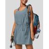imageAiloqing Mini Athletic Dress for Women Summer 2 Piece Set Sleeveless Active Dress with Builtin ShortsBluegrey