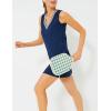 imageAiloqing Womens Athletic Tennis Dress V Neck Sleeveless Golf Dress for Exercise WorkoutNavy