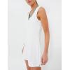 imageAiloqing Womens Athletic Tennis Dress V Neck Sleeveless Golf Dress for Exercise WorkoutWhite