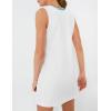 imageAiloqing Womens Athletic Tennis Dress V Neck Sleeveless Golf Dress for Exercise WorkoutWhite