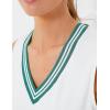 imageAiloqing Womens Athletic Tennis Dress V Neck Sleeveless Golf Dress for Exercise WorkoutWhite