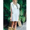 imageAiloqing Womens Athletic Tennis Dress V Neck Sleeveless Golf Dress for Exercise WorkoutWhite