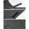 imageAiloqing Womens Cotton Linen Short Overalls Casual Summer Bib Shortalls Rompers with PocketsDarkgrey