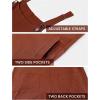 imageAiloqing Womens Cotton Linen Short Overalls Casual Summer Bib Shortalls Rompers with PocketsRed