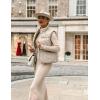 imageAiloqing Womens Faux Leather Puffer Vest Zip Up Sleeveless Winter Cropped JacketBeige