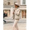 imageAiloqing Womens Faux Leather Puffer Vest Zip Up Sleeveless Winter Cropped JacketBeige