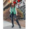 imageAiloqing Womens Faux Leather Puffer Vest Zip Up Sleeveless Winter Cropped JacketGreen