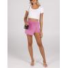 imageAiloqing Womens Mini Skirt Stretchy MidWaist Side Slit Fitted Bodycon Short Skirt with Shorts UnderneathPink