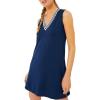 imageAiloqing Womens Athletic Tennis Dress V Neck Sleeveless Golf Dress for Exercise WorkoutNavy