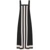 imageAiloqing 2025 Women Bohemian Floral Dress Summer Casual Color Block Maxi Beach Overall Dress CoverupsBlack