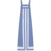 imageAiloqing 2025 Women Bohemian Floral Dress Summer Casual Color Block Maxi Beach Overall Dress CoverupsBlue