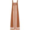 imageAiloqing 2025 Women Bohemian Floral Dress Summer Casual Color Block Maxi Beach Overall Dress CoverupsKhaki