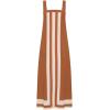 imageAiloqing 2025 Women Bohemian Floral Dress Summer Casual Color Block Maxi Beach Overall Dress CoverupsKhaki