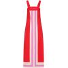 imageAiloqing 2025 Women Bohemian Floral Dress Summer Casual Color Block Maxi Beach Overall Dress CoverupsRed