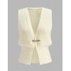 imageAiloqing 2025 Womens Kint Vest Tops Button Down V Neck Sleeveless Summer Trendy Top for WomenBeige