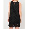 imageAiloqing Women Hollow Out Circle Embroidered Sundress Summer Casual Sleeveless Tank Dress for Vacation Beach Party CocktailBlack