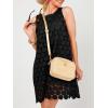 imageAiloqing Women Hollow Out Circle Embroidered Sundress Summer Casual Sleeveless Tank Dress for Vacation Beach Party CocktailBlack