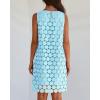 imageAiloqing Women Hollow Out Circle Embroidered Sundress Summer Casual Sleeveless Tank Dress for Vacation Beach Party CocktailBlue