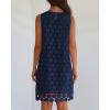 imageAiloqing Women Hollow Out Circle Embroidered Sundress Summer Casual Sleeveless Tank Dress for Vacation Beach Party CocktailNavy