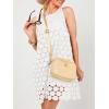 imageAiloqing Women Hollow Out Circle Embroidered Sundress Summer Casual Sleeveless Tank Dress for Vacation Beach Party CocktailWhite