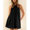 imageAiloqing Womens 2025 Summer Casual Sleeveless Dresses Spring ALine Mini Dress Beach Vacation SundressBlack