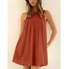 imageAiloqing Womens 2025 Summer Casual Sleeveless Dresses Spring ALine Mini Dress Beach Vacation SundressRust
