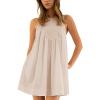 imageAiloqing Womens 2025 Summer Casual Sleeveless Dresses Spring ALine Mini Dress Beach Vacation SundressApricot