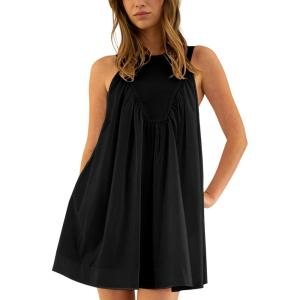 imageAiloqing Womens 2025 Summer Casual Sleeveless Dresses Spring ALine Mini Dress Beach Vacation SundressBlack