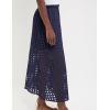 imageAiloqing 2025 Summer Casual Long Skirt for Women Cotton Eyelet Beach Maxi Skirt with UnderneathNavy