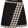 imageAiloqing 2025 Womens Summer Skorts High Waist A Line Floral Ziggy Skirt Casual Beach Mini SkirtBlack