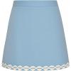 imageAiloqing 2025 Womens Summer Skorts High Waist A Line Floral Ziggy Skirt Casual Beach Mini SkirtBlue
