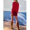 imageAiloqing 2025 Womens Summer Skorts High Waist A Line Floral Ziggy Skirt Casual Beach Mini SkirtRust