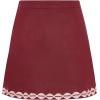 imageAiloqing 2025 Womens Summer Skorts High Waist A Line Floral Ziggy Skirt Casual Beach Mini SkirtRust