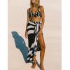 imageAiloqing Sarong Coverups for Women Beach Wraps Swimsuit Coverup Stylish Bikini Cover Up Long SkirtBlack