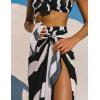 imageAiloqing Sarong Coverups for Women Beach Wraps Swimsuit Coverup Stylish Bikini Cover Up Long SkirtBlack