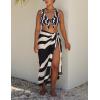 imageAiloqing Sarong Coverups for Women Beach Wraps Swimsuit Coverup Stylish Bikini Cover Up Long SkirtBlack