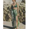 imageAiloqing Sarong Coverups for Women Beach Wraps Swimsuit Coverup Stylish Bikini Cover Up Long SkirtGreen