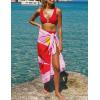 imageAiloqing Sarong Coverups for Women Beach Wraps Swimsuit Coverup Stylish Bikini Cover Up Long SkirtPink