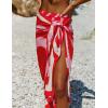 imageAiloqing Sarong Coverups for Women Beach Wraps Swimsuit Coverup Stylish Bikini Cover Up Long SkirtRed