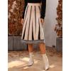 imageAiloqing 2025 Womens Casual Knit Skirt Winter Fall High Elastic Waist A line Woolen Midi Skirts Vocation OutfitsBeige
