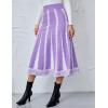 imageAiloqing 2025 Womens Casual Knit Skirt Winter Fall High Elastic Waist A line Woolen Midi Skirts Vocation OutfitsPurple