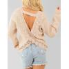 imageAiloqing Womens Lightweight Casual Sweaters 2025 Fall Outfits Trendy Crewneck Knit Fashion Pullover TopsApricot