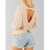 imageAiloqing Womens Lightweight Casual Sweaters 2025 Fall Outfits Trendy Crewneck Knit Fashion Pullover TopsApricot