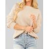 imageAiloqing Womens Lightweight Casual Sweaters 2025 Fall Outfits Trendy Crewneck Knit Fashion Pullover TopsApricot
