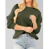 imageAiloqing Womens Lightweight Casual Sweaters 2025 Fall Outfits Trendy Crewneck Knit Fashion Pullover TopsArmygreen